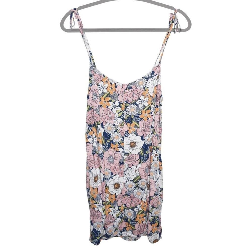 Vans Floral Midi Dress - Pink, White, Blue, Orange